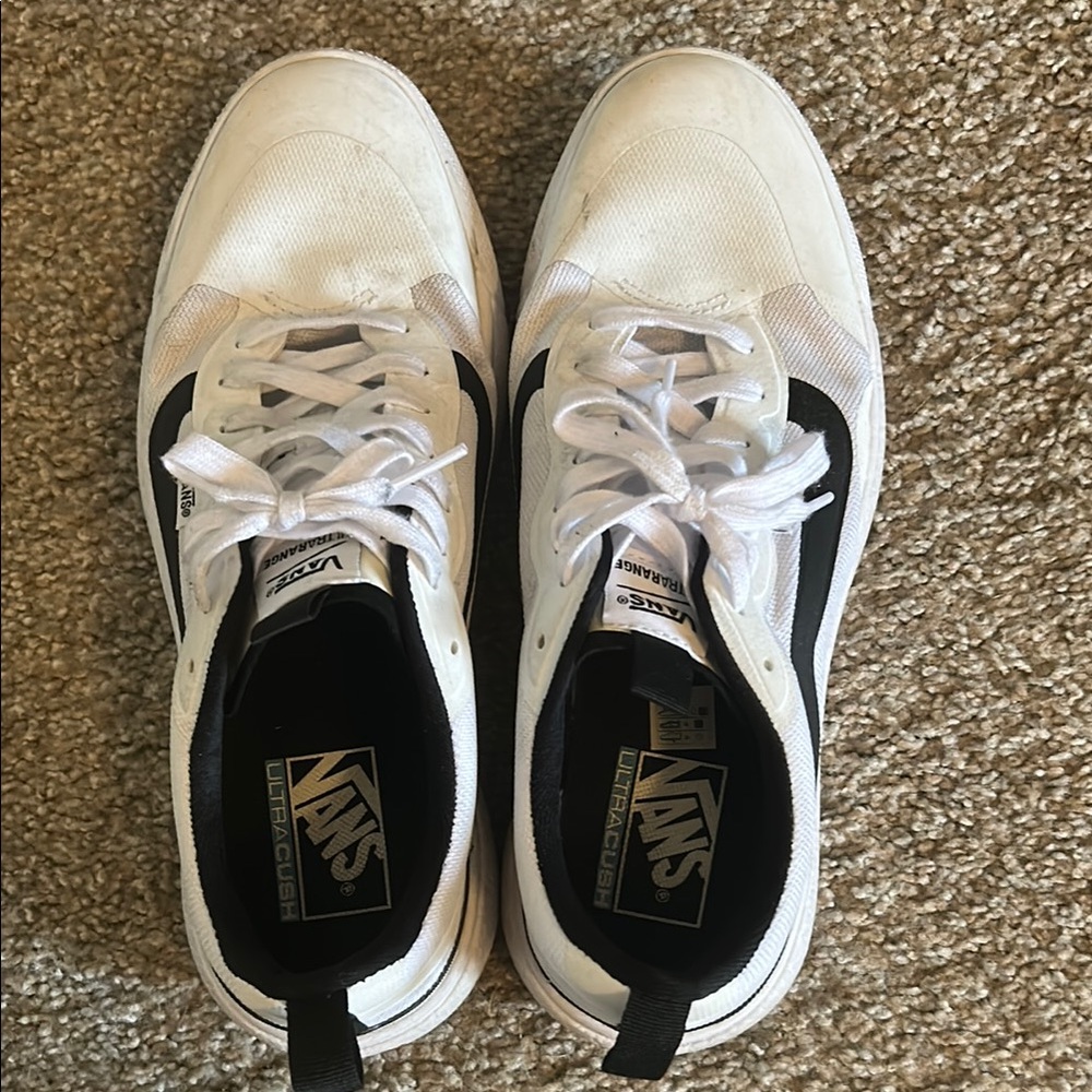 Vans Classic White and Black Sneakers